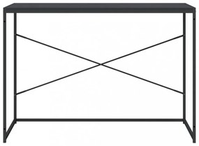 fekete szerelt fa számítógépasztal 110 x 60 x 70 cm
