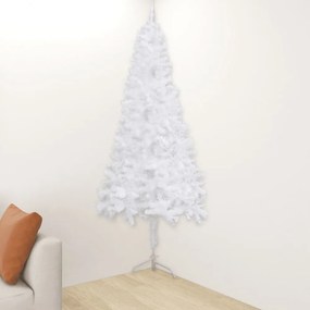 fehér PVC sarok műkarácsonyfa 240 cm