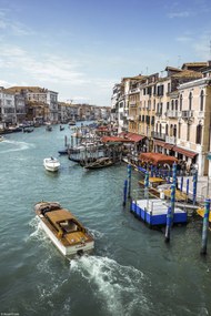 Poszter 20x30cm A hĂres Grand Canal a Rialto hĂdrĂłl, Assaf Frank