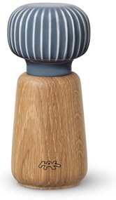 Hammershoi tölgyfa fűszerörlő, antracitszürke porcelán részletekkel, magasság 13 cm - Kähler Design