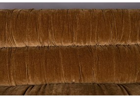 Barna bársony kanapé 214 cm Douglas – Dutchbone