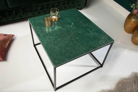 ELEMENTS exkluzív márvány dohányzóasztal - 50cm - zöld