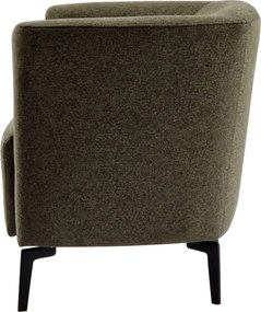 Design fotel, zöld/fekete, KAPY