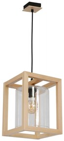 Csillár zsinóron LEGNO 1xE27/60W/230V