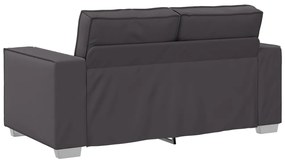 Kétszemélyes kanapé Szürke 120 cm Műbőr