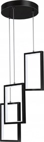 Hármas Led Függő Lámpa 18W Modern Fekete Állítható