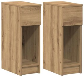 éjjeliszekrények fiókkal 2 db artisan tölgy 20 x 36 x 60 cm