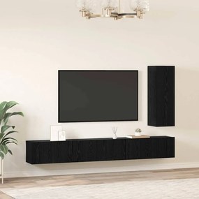 TV szekrény garnitúra 4 pcs Musta tammi 30.5 x 30 x 90 cm