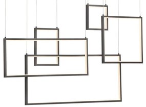 Redo 01-2318 - LED DimmelhetĆ csillĂĄr zsinĂłron PLANA LED/80W/230V fekete