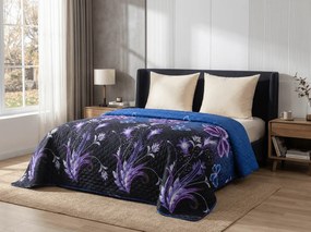 Ágytakaró VIOLET BUTTERFLY, sötétkék Méret: 220 x 240 cm