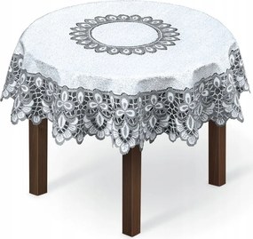 Abrosz minta 24999 átm., 120cm kör k. fehér szürke prod. Hímzés S.a.