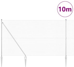 Horganyzott Kábelkerítés 7 Tüskeoszloppal 1.6x10 m