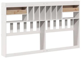 fehér tömör fenyőfa fejtámla tárolóval 180 cm