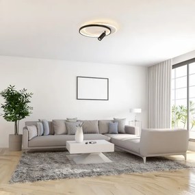 BRILAGI - LED dimmelhető mennyezeti lámpatest UNITY LED/48W/230V + 1xGU10/3W fehér/fekete + távirányító