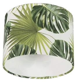 Pamut lámpabúra levélmintával kerek 20/20/15 - Leaf