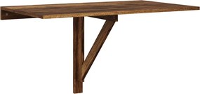 vidaXL füstös tölgy szerelt fa összecsukható fali asztal 100x60x56 cm
