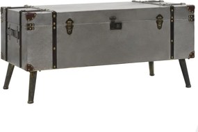 vidaXL MDF és alumínium dohányzóasztal 102 x 51 x 47,5 cm