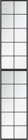 vidaXL 2 db fekete fém fali tükör 100x40 cm