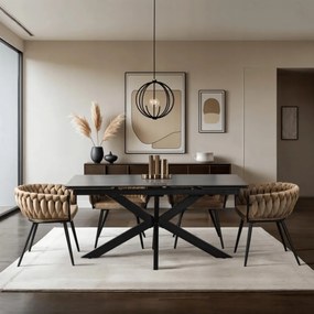 Stół BRUNO Ceramiczny Rozkładany 160-240 cm Czarny