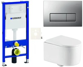 Geberit fali WC szett előtétfalas szereléshez + SAT WC SIKOGESREX72D50