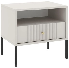 Éjjeliszekrény LUE bézs/fekete