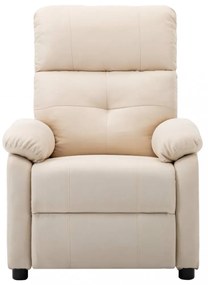 krémszínű szövet masszázsfotel