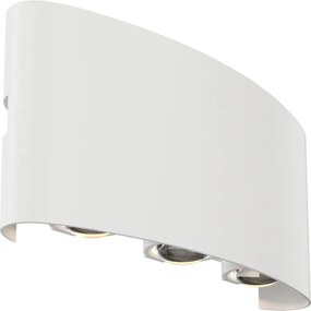 MAYTONI O417WL-L6W3K STRATO Modern Kültéri Fali Lámpa Fehér, Fekete LED IP54