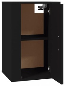 2 db fekete falra szerelhető TV-szekrény 40 x 34,5 x 60 cm
