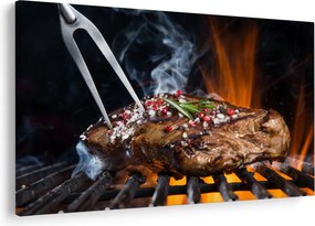 Egy sült steak képe (90x60 cm)