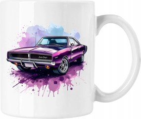 Retro autós bögre vintage 4 fehér 330ml