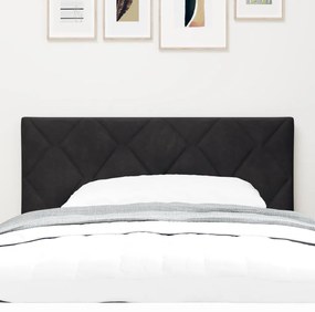 LED Fejtámla Gyémánt Blokk Mintázat Fekete 90 cm Bársonyos