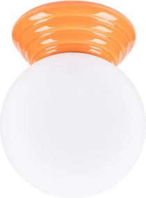 Sollux SL.1899 - ZORI fürdőszobai mennyezeti lámpa 1xG9/8W/230V, átm. 12 cm, IP44, narancssárga