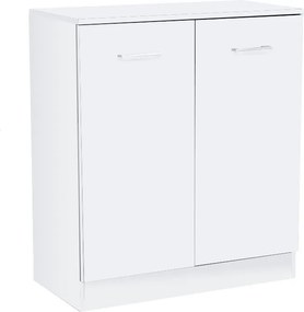 Miami komód 2 ajtós 80x92 cm fehér-fehér