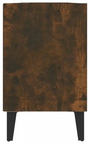 füstös tölgy színű TV-szekrény fémlábakkal 103,5 x 30 x 50 cm