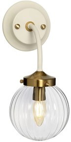 Elstead - Fali lámpa COSMOS 1xE14/60W/230V fehér/sárgaréz