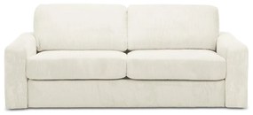 Bézs kordbársony kinyitható kanapé 195 cm Nona – Makamii