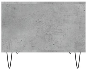 Betonszürke szerelt fa dohányzóasztal 60 x 50 x 40 cm