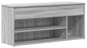 szürke sonoma színű szerelt fa cipőpolc 102x30,5x45 cm