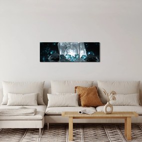 Kristály képe (órával) (90x30 cm)