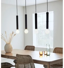 Markslöjd 108264 - Csillár zsinóron SENCILLO 4xE27/40W/230V fekete