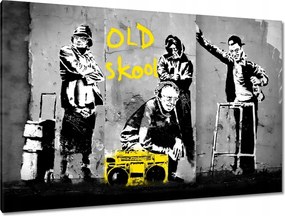 Festmények 120x80 Banksy Old school