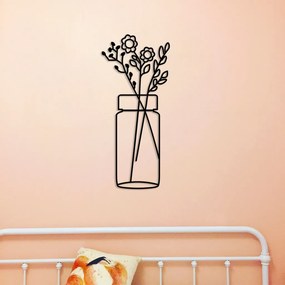 Flower fém fali dekoráció, 58×61 cm