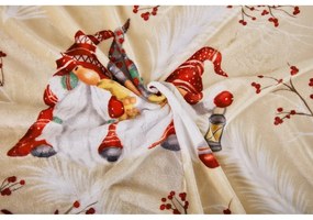 Világosbarna egyszemélyes mikroplüss ágyneműhuzat 140x200 cm Goblin – My House