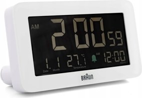 Ébresztőóra Braun BC10W Rádiós Vezérlés Riasztás Hőmérő