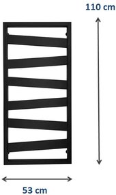 Weberg Texas Design Törölközőszárítós Radiátor 110x53 cm (Fehér)