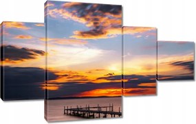 Vászonkép 130x80 Nyugati tó móló