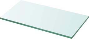 vidaXL Átlátszó üvegpolc panel 30x12 cm