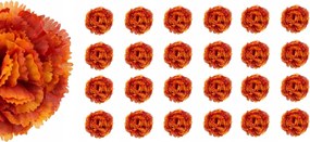 24x Virág Mesterséges Szegfű Termék nád kompozíció Mesterséges szegfű