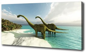 Vászonkép Dinoszauruszok a strandon oc-19541737