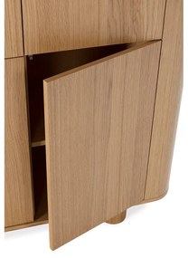 Natúr színű szekrény tölgyfa dekorral 100x133x40 cm Padoc – MOME